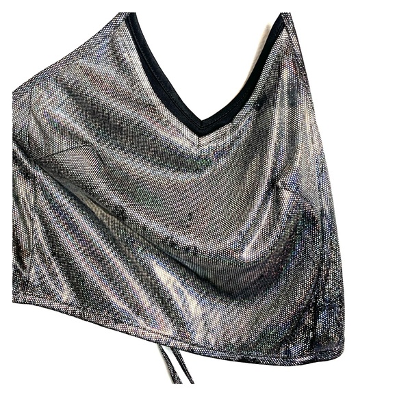 Glitter Holographic Crop Top - Picture 1 of 5